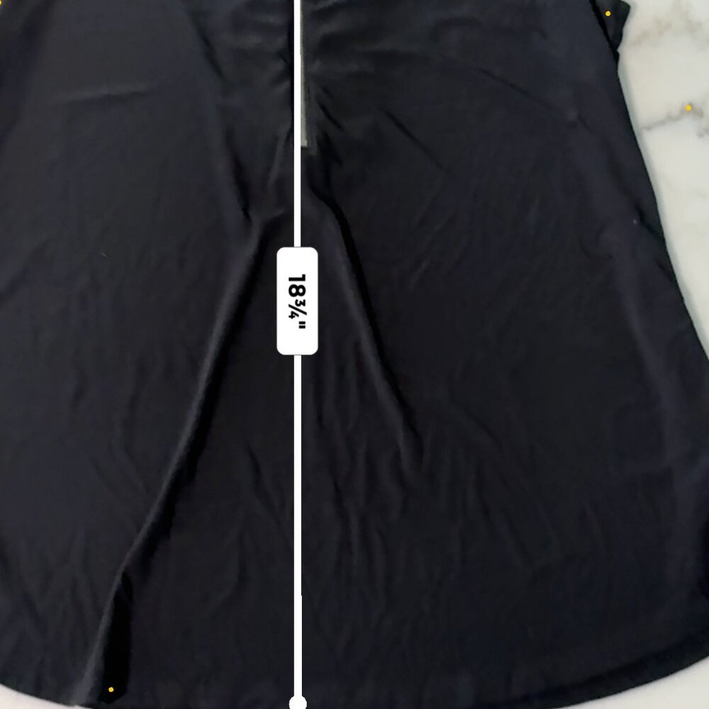 Black Sleeveless Top with front zipper Size XL - Picture 6 of 6